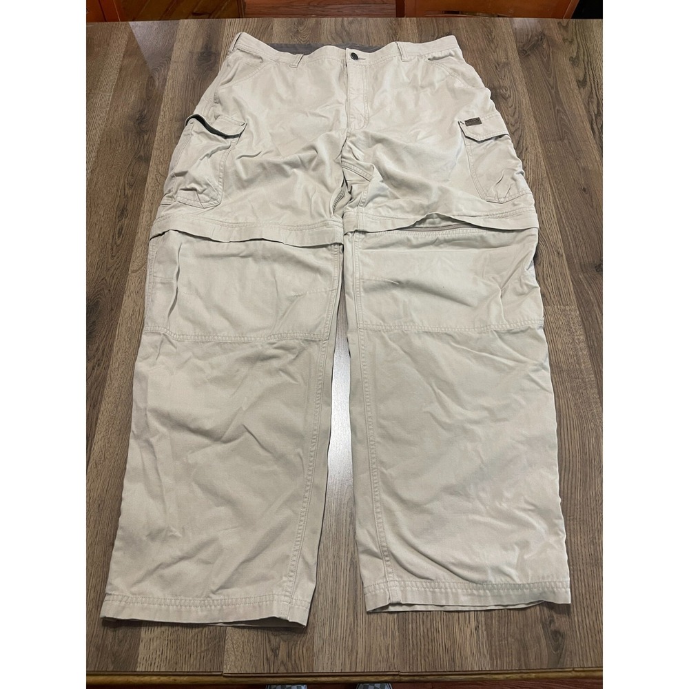 Guide Series Pants, Men's Size 38x32, Tan, Zip Off, Carpenter, Convertible